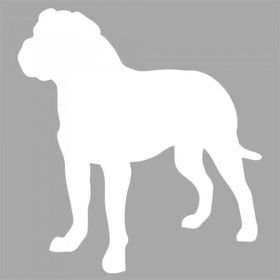 Artikel İkon Bulldog Stencil Boyama Şablonu 30x30 cm Duvar Stencil