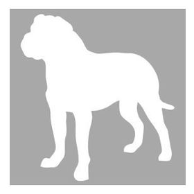Artikel İkon Bulldog Stencil Boyama Şablonu 30x30 cm Duvar Stencil