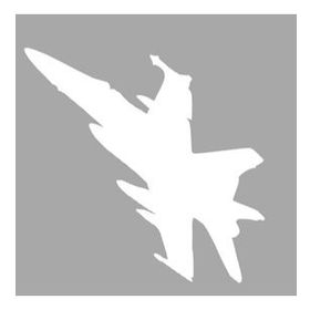 Artikel İkon Jet-2 Stencil Boyama Şablonu 30x30 cm Duvar Stencil
