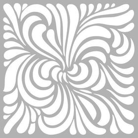 Artikel İlüzyon 2 Stencil Boyama Şablonu 30x30 cm Duvar Stencil