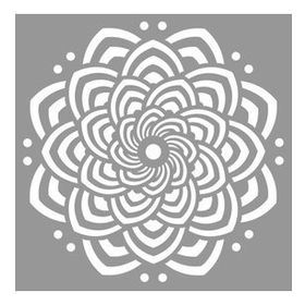 Artikel İlüzyon Mandala Stencil Boyama Şablonu 30x30 cm Duvar Stencil