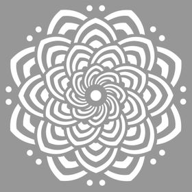 Artikel İlüzyon Mandala Stencil Boyama Şablonu 30x30 cm Duvar Stencil