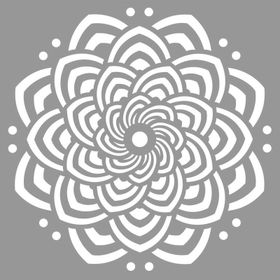 Artikel İlüzyon Mandala Stencil Boyama Şablonu 30x30 cm Duvar Stencil