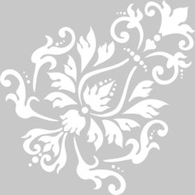 Artikel Isla Damask Desen 30x30 cm Duvar Fayans Mobilya Boyama Şablonu