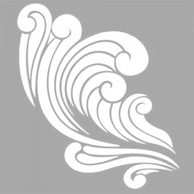 Artikel Japon Stili Dalgalar 30x30 cm Fayans Duvar Mobilya Stencil Boyama Şablonu