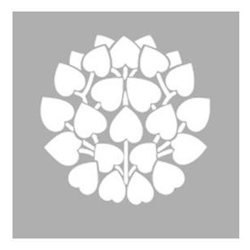 Artikel Kalpli Daire 30x30 cm Fayans Duvar Mobilya Stencil Boyama Şablonu