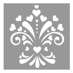 Artikel Kalpli Damask 30x30 cm Fayans Duvar Mobilya Stencil Boyama Şablonu