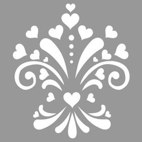 Artikel Kalpli Damask 30x30 cm Fayans Duvar Mobilya Stencil Boyama Şablonu