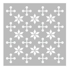 Artikel Kar Tanesi 30x30 cm Fayans Duvar Mobilya Stencil Boyama Şablonu