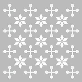 Artikel Kar Tanesi 30x30 cm Fayans Duvar Mobilya Stencil Boyama Şablonu