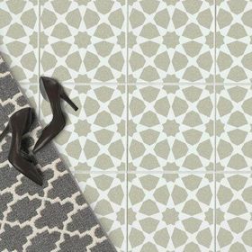 Artikel Kare Fas Motif 30x30 cm Fayans Duvar Mobilya Stencil Boyama Şablonu