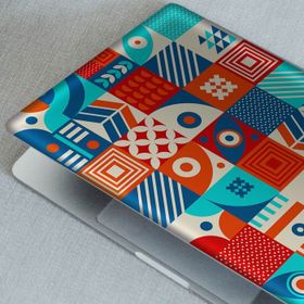 Artikel Karelerde Desenler Notebook Sticker