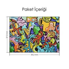 Artikel Karmaşık Grafiti Duvarı Notebook Sticker