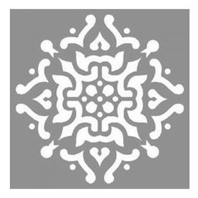 Artikel Karo Amaryllis 30x30 cm Fayans Duvar Mobilya Stencil Boyama Şablonu