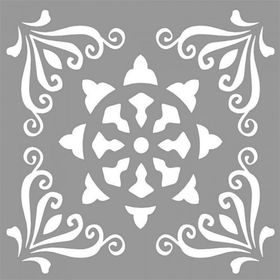 Artikel Karo Brown 30x30 cm Fayans Duvar Mobilya Stencil Boyama Şablonu
