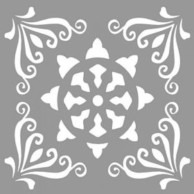 Artikel Karo Brown 30x30 cm Fayans Duvar Mobilya Stencil Boyama Şablonu