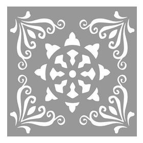 Artikel Karo Brown 30x30 cm Fayans Duvar Mobilya Stencil Boyama Şablonu