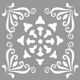 Artikel Karo Brown 30x30 cm Fayans Duvar Mobilya Stencil Boyama Şablonu