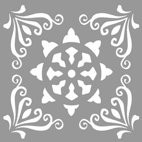 Artikel Karo Brown 30x30 cm Fayans Duvar Mobilya Stencil Boyama Şablonu