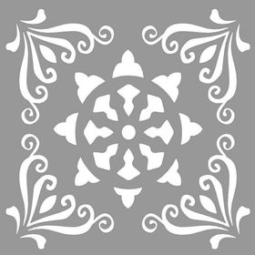 Artikel Karo Brown 30x30 cm Fayans Duvar Mobilya Stencil Boyama Şablonu