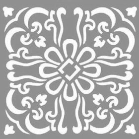 Artikel Karo Daisy 30x30 cm Fayans Duvar Mobilya Stencil Boyama Şablonu