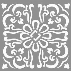 Artikel Karo Daisy 30x30 cm Fayans Duvar Mobilya Stencil Boyama Şablonu