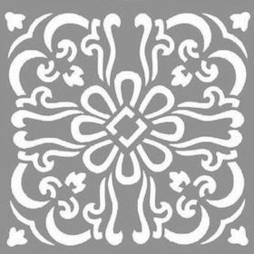 Artikel Karo Daisy 30x30 cm Fayans Duvar Mobilya Stencil Boyama Şablonu