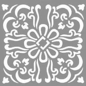 Artikel Karo Daisy 30x30 cm Fayans Duvar Mobilya Stencil Boyama Şablonu