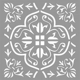 Artikel Karo Echoes 30x30 cm Fayans Duvar Mobilya Stencil Boyama Şablonu