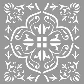 Artikel Karo Echoes 30x30 cm Fayans Duvar Mobilya Stencil Boyama Şablonu