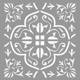 Artikel Karo Echoes 30x30 cm Fayans Duvar Mobilya Stencil Boyama Şablonu