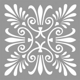 Artikel Karo Flora 30x30 cm Fayans Duvar Mobilya Stencil Boyama Şablonu