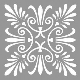 Artikel Karo Flora 30x30 cm Fayans Duvar Mobilya Stencil Boyama Şablonu