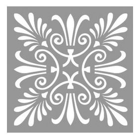 Artikel Karo Flora 30x30 cm Fayans Duvar Mobilya Stencil Boyama Şablonu