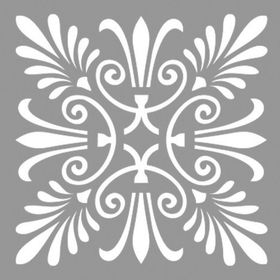Artikel Karo Flora 30x30 cm Fayans Duvar Mobilya Stencil Boyama Şablonu