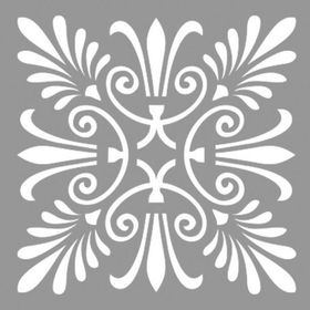 Artikel Karo Flora 30x30 cm Fayans Duvar Mobilya Stencil Boyama Şablonu