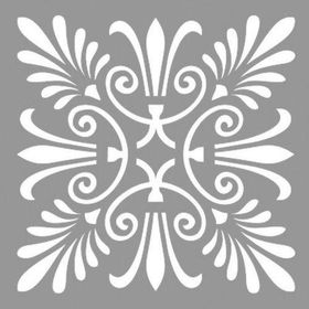 Artikel Karo Flora 30x30 cm Fayans Duvar Mobilya Stencil Boyama Şablonu