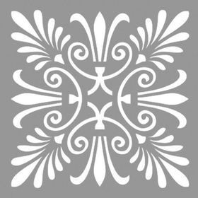 Artikel Karo Flora 30x30 cm Fayans Duvar Mobilya Stencil Boyama Şablonu