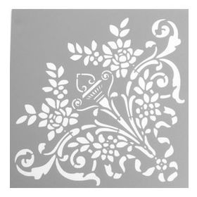 Artikel Karo Köşe 2 30x30 cm Fayans Duvar Mobilya Stencil Boyama Şablonu