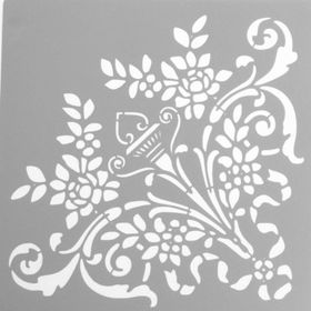 Artikel Karo Köşe 2 30x30 cm Fayans Duvar Mobilya Stencil Boyama Şablonu