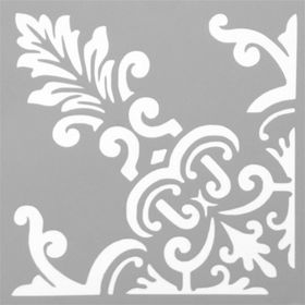 Artikel Karo Köşe 3 30x30 cm Fayans Duvar Mobilya Stencil Boyama Şablonu