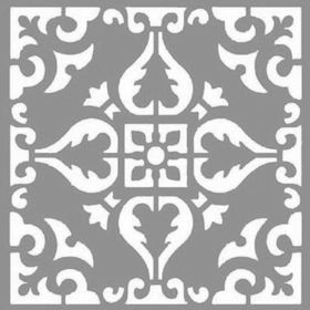 Artikel Karo Lavender 30x30 cm Fayans Duvar Mobilya Stencil Boyama Şablonu