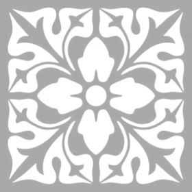 Artikel Karo Motif Stencil Boyama Şablonu