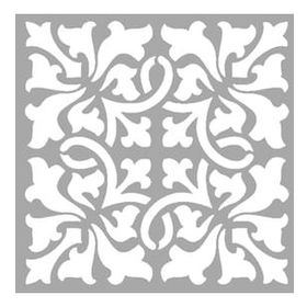 Artikel Karo Motif Stencil Boyama Şablonu