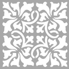 Artikel Karo Motif Stencil Boyama Şablonu