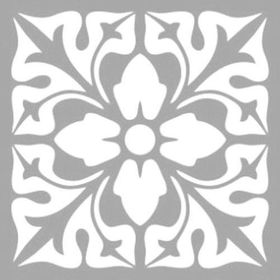 Artikel Karo Motif Stencil Boyama Şablonu