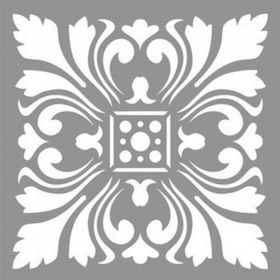 Artikel Karo Tulip 30x30 cm Fayans Duvar Mobilya Stencil Boyama Şablonu