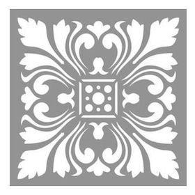 Artikel Karo Tulip 30x30 cm Fayans Duvar Mobilya Stencil Boyama Şablonu