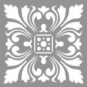 Artikel Karo Tulip 30x30 cm Fayans Duvar Mobilya Stencil Boyama Şablonu