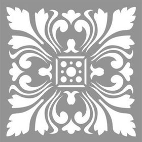 Artikel Karo Tulip 30x30 cm Fayans Duvar Mobilya Stencil Boyama Şablonu